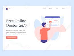 Presentation and prevention of colorectal cancer. Concept Template Hero Image For The Landing Page Free Online Royalty Free Cliparts Vectors And Stock Illustration Image 137116413