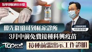 楊潤雄：現階段難以強制全港教師進行檢測。 張建宗：「安心出行」下載量已逾233萬。 陳肇始盼行政長官及全體司局長本周初接種疫苗，能在社會上起示範作用。 研究指新冠疫苗接種不足將刺激病毒變種。 台灣周三起強制隔離檢疫巴西入境旅客。 Ncus5annvw8sjm