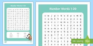 This really isn't a reason, but some people will enter 20 clues and see that the puzzle only goes to the number 18. Number Words 1 To 20 Word Search Number Word Search