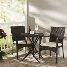 Grampian 3 Piece Bistro Set With Cushions Patio Furnishings Patio Decor Bistro Set