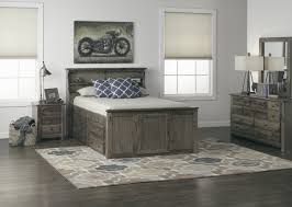 We have a large selection of bedroom furniture to our more rustic bedroom chests are usually in a natural wood finish. Laguna Bookcase Headboard Suite Rustic Grey Hom Furniture