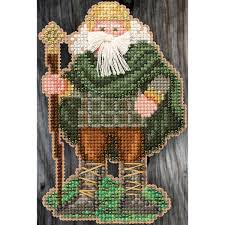 Free cross stitch alphabet patterns find over 30 readable cross stitch alphabet patterns that you can make your own! Ireland Santa Celtic Santas Counted Cross Stitch Kit 3 X4 75 14 Count Walmart Com Walmart Com