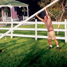 A great thing to look for before you set up is to measure out or eyeball your yard to see if you have any. Flagpole Installation In 5 Steps This Old House