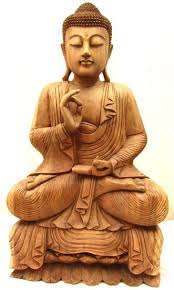 3ft Large Serene Sitting Buddha Statue Hand Carved From Solid Tropical Suar Wood Buddha Statue Buddha Statue Meaning Buddha