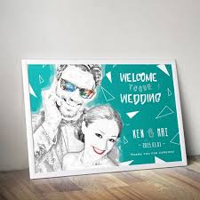 おしゃれ イラストウェルカムボード ウエルカムボード 結婚式 ウェルカムボード 結婚式 ウェルカムボード 似顔絵