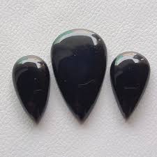 Black And White Crystal Names 3 Pieces Lot Pleasing Black Onyx Cabochon Gemstone Treated Stone Healing Crystals Pendant Rings Earrings Lots Crystal Healing Stones Black Onyx Gemstones