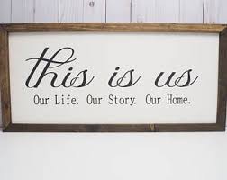 This Is Us Wooden Sign Farmhouse Style Sign Rustic Family Sign Wooden Family Sign Large W Wooden Family Signs Rustic Family Sign Farm House Living Room