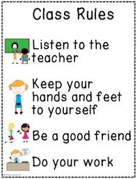 Free Classroom Rules Posters And Anchor Charts For Special Education