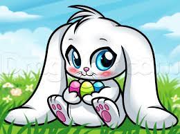 How To Draw A Chibi Easter Bunny Step By Step Easter Seasonal Free Online Drawing Tutorial Added By Dawn Easter Drawings Bunny Images Easter Bunny Images