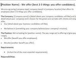 Check spelling or type a new query. Job Posting Template