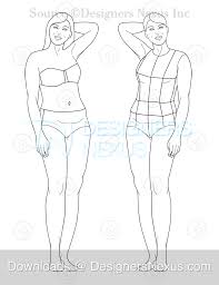 Fashion illustration templates, hallandale beach, fl. Female Croquis 60 Free Fashion Figure Templates