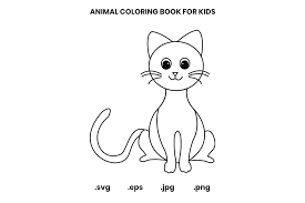 View and print this cats coloring page for free by clicking the print button below. Beautiful Cat Coloring Book Page For Kid Graphic By Doridodesign Creative Fabrica
