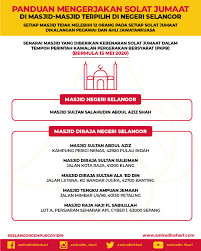 Portal rasmi majlis keselamatan negara. Infografik Panduan Mengerjakan Solat Jumaat Di Masjid Terpilih Negeri Selangor Media