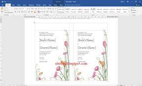 Membuat surat dengan microsoft word. Cara Membuat Surat Undangan Pernikahan Menggunakan Ms Word 2016 Comet Share