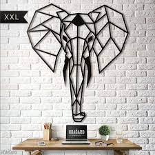 Elephant Elephant Wall Art Geometric Elephant Metal Tree Wall Art
