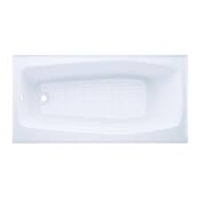 Cracks or broken pieces can be easily repaired and place back with lesser visibility. Kohler Villager 5ft Left Hand Drain Integral Apron Cast Iron Bathtub In White K 715 0 At The Home Depot Cast Iron Bathtub Bathtub Kohler