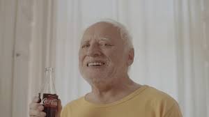 Arató's modeling for stock photography garnered attention as soon as 2011, coming to be known in meme culture as hide the pain harold due. Hide The Pain Harold Cocal Cola Commercial Youtube