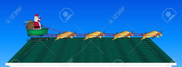 Season starts october 31st and goes until december 23rd. Illustration Of Santa And Reindeer On Rooftop Stock Photo Picture And Royalty Free Image Image 4151720