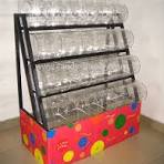 Batch Candy Display Rack With High Transparent Acrylic Bins and Spoon