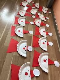 Paper Plate Santa Preschool Christmas Crafts Preschool Christmas Xmas Crafts