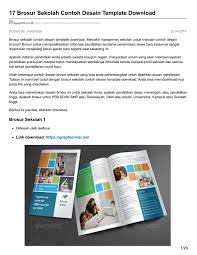 Data pokok pendidikan yang di. Ayuprint Co Id 17 Brosur Sekolah Contoh Desain Template Download By Masbadar Issuu
