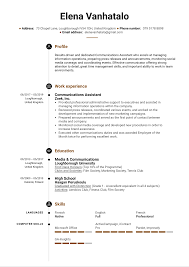 Jan 13, 2021 · 5 executive assistant resume examples for 2021. Communications Assistant Resume Example Kickresume