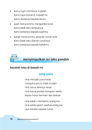 Guru sd smp sma contoh soal dikte kelas 1 2 3 sd. Bahasa Indonesia 3