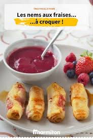 Nems Aux Fraises Recette Recette Nems Recette Recettes De Fraises