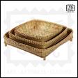 Bamboo & Cane tray set