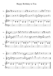 Member's downloads are a high resolution pdf file including all instrument parts. Happy Birthday To You Sheet Music For Piano Violin Flute Chamber Orchestra Musescore Com