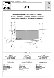 Elle est branchée en e et e3, il n'y a plus de tension sur ces bornes. Came Ati A3000 Installation Manual Pdf Download Manualslib