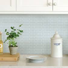 Nh2361 Sea Glass Peel And Stick Backsplash Tiles By In Home Peel Stick Backsplash Stick On Tiles Self Adhesive Backsplash