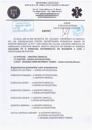 Nu rata cele mai noi posturi pentru o cariera de succes. Serviciul De AmbulanÈ›Äƒ BraÈ™ov Face AngajÄƒri Newsbv