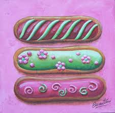La Petite Boutique Des Gourmandises Eclair Au Chocolat Gourmandise Peinture