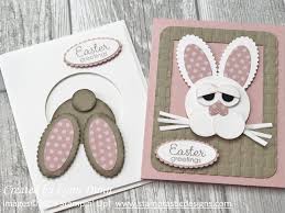 As this one is a one page craft template it is perfect to use in the classroom, so be sure to plan this one for your easter. Easter Bunny Punch Art Card Ideas Lynn Dunn