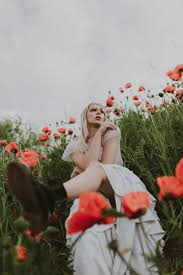 Poppy Field Portrait Shoot In Utah Meadow Photography Poppy Photography Flower Photoshoot