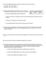 Probability Practice Problems And Answer Key Probability Worksheets Probability Word Problems Everyday Math