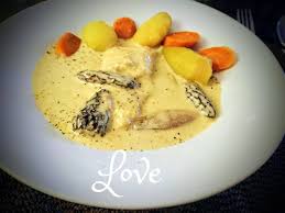 Blanquette De Lotte Aux Morilles Pour 2 Personnes Blanquette De Lotte Cuisine Et Boissons Recette Lotte