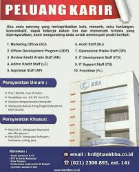 Gue sekalian update biar tetap terkini yes. 10 Lowongan Kerja Bank Bumi Arta Tahun 2017 Lowongan Kerja Terbaru Lulusan Sma D3 Dan S1 Semua Jurusan 2021