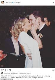 Christmas came early for hilary duff. Hilary Duff Shares A Throwback Photo From Her Wedding Ahead Of First Anniversary With Matthew Koma Gadget Clock