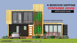 The plans can accommodate different living, dining, kitchen, bedrooms, bathrooms and usage areas. 4 Bedroom Container Home Floor Plans Novocom Top