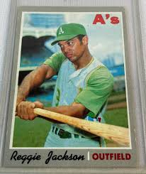 Reggie led the league in home runs four times and slugging percentage three times. Lot 1970 Topps 140 Reggie Jackson Oakland Athletics Baseball Card