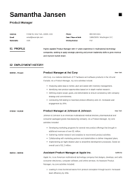 product manager resume sample, template