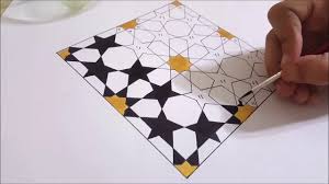 coloring 3 islamic geometric pattern زخرفة اسلامية هندسية youtube