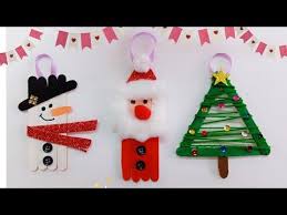 Popsicle Sticks Christmas Ornaments Popsicle Stick Snowman Santa Christmas Tree Christmas De Christmas Crafts Christmas Crafts Decorations Stick Christmas Tree