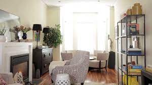 To design a narrow space. Interior Design Small Narrow Family Room Makeover Youtube