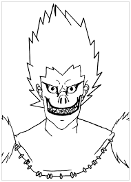 1 080 vues 119 impressions. Coloriage De Death Note A Colorier Pour Enfants Coloriage Death Note Coloriages Pour Enfants