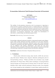 Apr 02, 2019 · tentunya, format kontrak tersebut berbeda dengan format kontrak pekerjaan konstruksi sebelum terbit permen pupr ini. Https Ejournal2 Undip Ac Id Index Php Alj Article Download 6482 3330