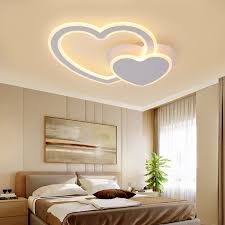 Bedroom ceiling bedroom lighting modern bedroom design modern design bedroom retreat closet bedroom bedroom styles white bedroom looking for master bedroom lighting ideas for a vaulted ceiling? Creative Design Lamps And Lanterns Heart Shaped Romance Bedroom Lighting Led Ceiling Lamp Rotate Modern Acryl Ceiling Lights Aliexpress