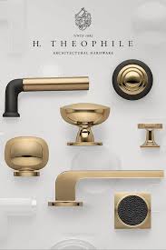 Black And Gold Cabinet Pulls Dramatic Contrasts For Modern Living Black And Gold Hardware By H Theophile Brass And Gold Metals Gold Cabinet Hardware Gold Kitchen Hardware Gold Hardware